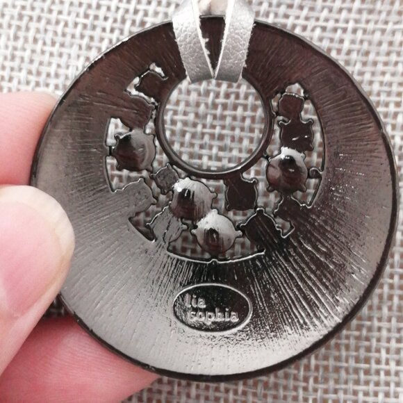 Lia Sophia "Silver Lining" Statement Necklace - Picture 5 of 7